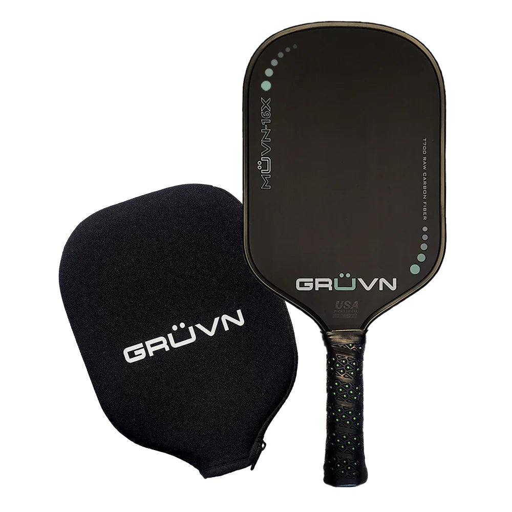 GRÜVN MÜVN-16X Raw Carbon Pickleball Paddle (Two Colours)