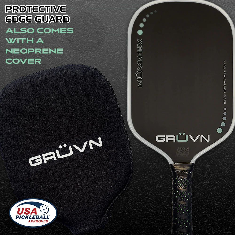 GRÜVN MÜVN-16X Raw Carbon Pickleball Paddle (Two Colours)