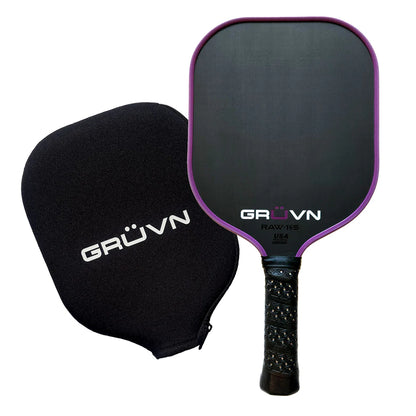 GRÜVN RAW-16S Pickleball Paddle (Raw Carbon Fiber) (Two Colours)