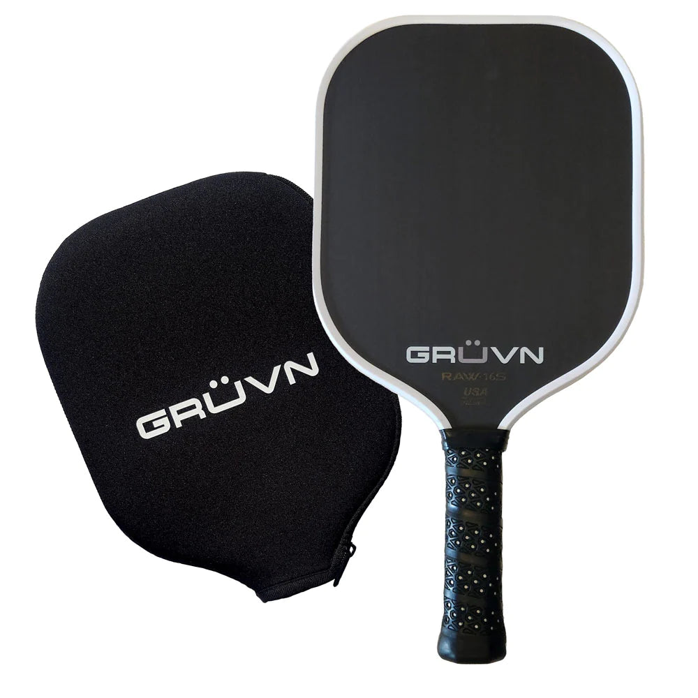GRÜVN RAW-16S Pickleball Paddle (Raw Carbon Fiber) (Two Colours)